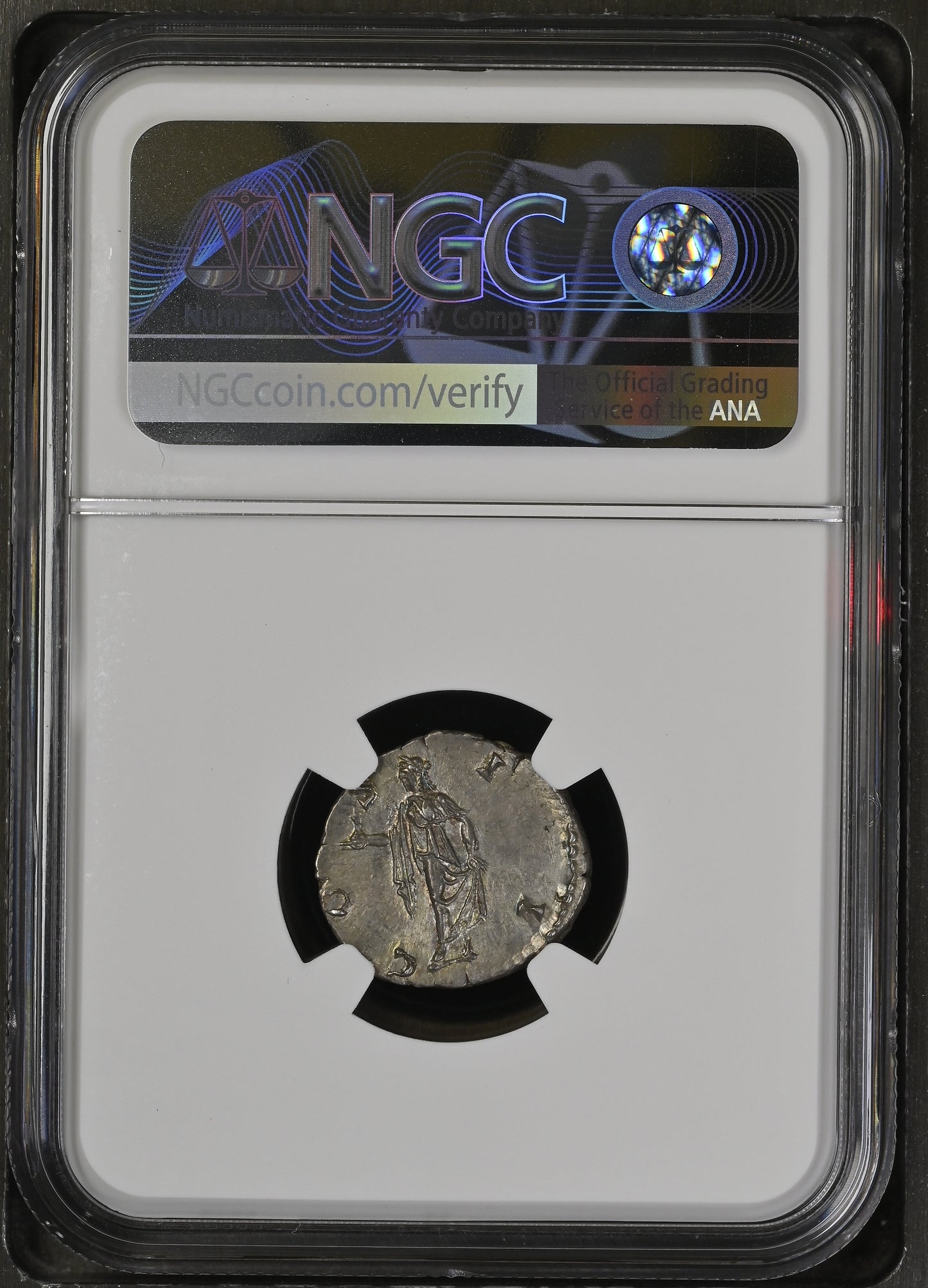 Marcus Aurelius as Caesar Silver Denarius NGC Ch AU Star 5/5, 5/5